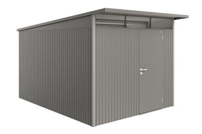Biohort Metalen tuinhuis AvantGarde ECO A8 260x340x222 cm met enkele deur- Lessenaarsdak- Metaal- Biohort