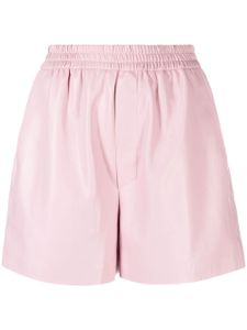 Nanushka short en cuir artificiel - Rose