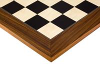 60 cm Zwart Anegre en Palissander Luxe Schaakbord
