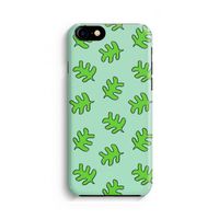 Groene blaadjes: Volledig geprint iPhone SE 2020 Hoesje