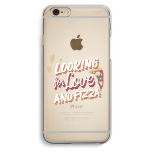 Pizza is the answer: iPhone 6 / 6S Transparant Hoesje