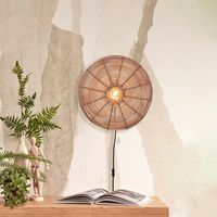 GOOD&MOJO Wandlamp 'Tanami' Rotan, 40cm, kleur Naturel