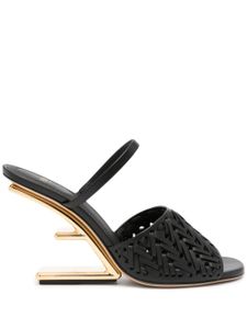 FENDI sandales First 95 mm en cuir - Noir