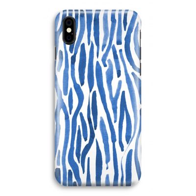 Blauwe nerven: iPhone Xs Volledig Geprint Hoesje
