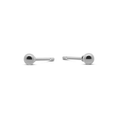 Oorbelknopjes rond 3 mm - Stainless steel - 2 mm - Zilver