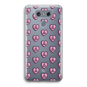 GIRL POWER: LG G6 Transparant Hoesje