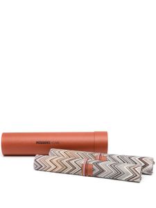 Missoni Home lot de deux sets de table à motif zigzag - Tons neutres