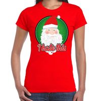 Fout kerst shirt I hate this rood voor dames - thumbnail