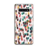 Tropical Dots: Samsung Galaxy S10 4G Transparant Hoesje