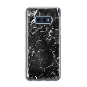 Zwart Marmer 2: Samsung Galaxy S10e Transparant Hoesje