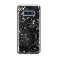 Zwart Marmer 2: Samsung Galaxy S10e Transparant Hoesje