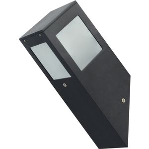 LED Tuinverlichting - Buitenlamp - Kavy 1 - Wand - Aluminium Mat Zwart - E27 - Vierkant