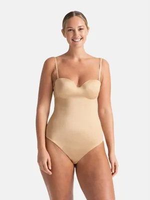 Strapless corrigerende body dames naadloos - Sublime Sculpt - Shapewear bodysuit met spaghetti bandjes