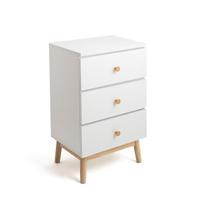 Nachtkastje Vinthera Moa Wit Melamine Dennenhout 40 x 30 x 65 cm