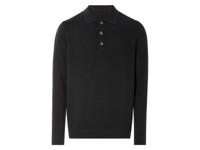 LIVERGY Heren polo (Zwart, XL)