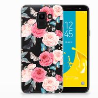 Samsung Galaxy J6 2018 TPU Case Butterfly Roses - thumbnail