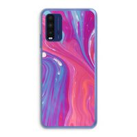 Paarse stroom: Xiaomi Redmi 9T Transparant Hoesje
