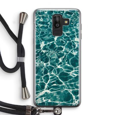 Weerkaatsing water: Samsung Galaxy J8 (2018) Transparant Hoesje met koord