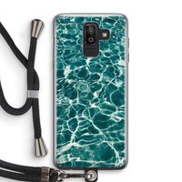 Weerkaatsing water: Samsung Galaxy J8 (2018) Transparant Hoesje met koord
