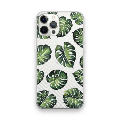 Geometrische jungle: iPhone 12 Pro Max Transparant Hoesje