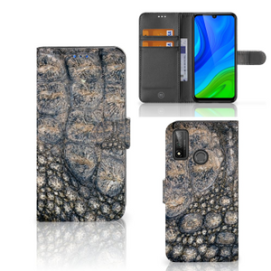 Huawei P Smart 2020 Telefoonhoesje met Pasjes Krokodillenprint