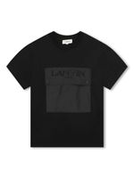 Lanvin Enfant t-shirt en coton biologique à logo brodé - Noir - thumbnail