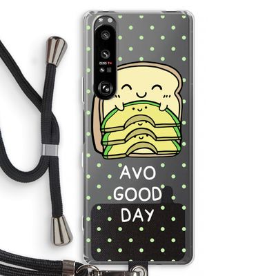 Avo Good Day: Sony Xperia 1 III Transparant Hoesje met koord