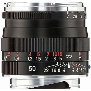 Zeiss 50mm F/2.0 Planar T* zwart ZM (Zeiss-Leica)