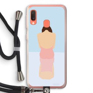 Mirror: Samsung Galaxy A20e Transparant Hoesje met koord