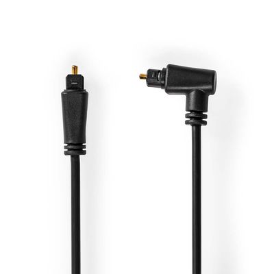 Nedis Optische Audiokabel | TosLink Male naar TosLink Male | 1 m | 1 stuks - CAGP25200BK10 CAGP25200BK10