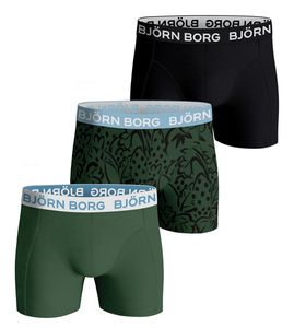 Bjorn Borg Boxershorts Essentials 3-pack groen-zwart