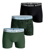 Bjorn Borg Boxershorts Essentials 3-pack groen-zwart