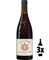 3 flessen Carre des Pontifes Châteauneuf-du-Pape Probeerpakket