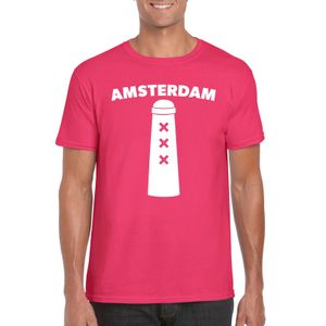 Gay Pride Amsterdammertje shirt roze heren