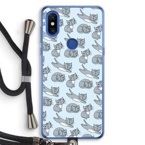 Poezen: Xiaomi Mi Mix 3 Transparant Hoesje met koord
