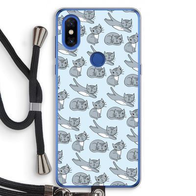 Poezen: Xiaomi Mi Mix 3 Transparant Hoesje met koord