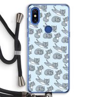 Poezen: Xiaomi Mi Mix 3 Transparant Hoesje met koord