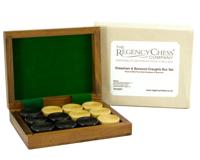 Sheesham- en boxwooddoos voor damstenen