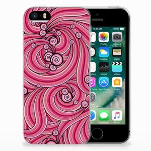 Apple iPhone SE | 5S Hoesje maken Swirl Pink