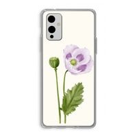 Purple poppy: OnePlus 9 Transparant Hoesje