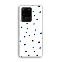 Blauwe stippen: Samsung Galaxy S20 Ultra Transparant Hoesje