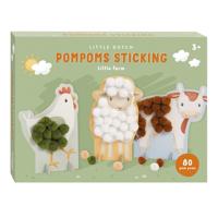 Little Dutch pompom plakken little farm Little Dutch pompom plakken little farm