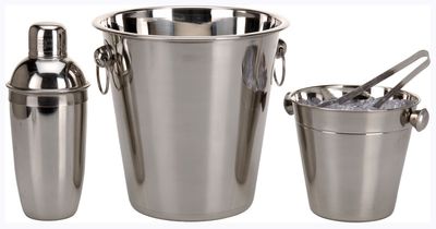 Excellent Houseware Roestvrijstalen barset (4 dlg)