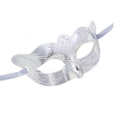 Oogmasker - zilver - Venetiaans masker - verkleedaccessoires gemaskerd bal