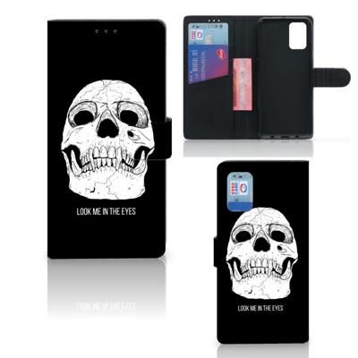 Telefoonhoesje met Naam Samsung Galaxy A02s | M02s Skull Eyes