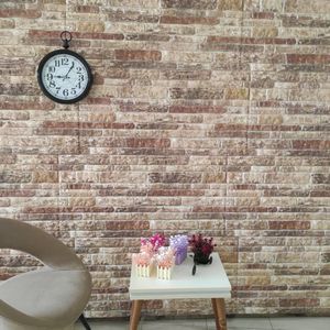 VidaXL 10 st wandpanelen 3d meerkleurige baksteen eps