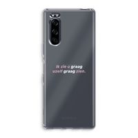 uzelf graag zien: Sony Xperia 5 Transparant Hoesje