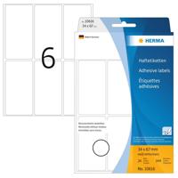 Etiket herma 10616 34x67mm verwijderbaar wit 144st