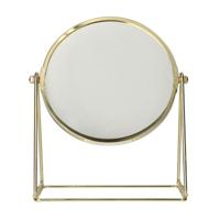 LSP Spiegels Spiegel op frame voet goud 22cm 3x vergrotend