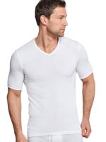 Schiesser - Original Feinripp - T Shirt V-neck - wit, Maat:L